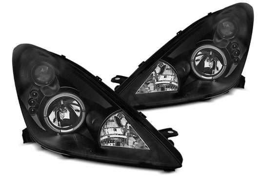 Tuning-Tec LED Angel Eyes Scheinwerfer für Toyota Celica T230 99-05 schwarz