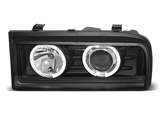 Tuning-Tec LED Angel Eyes Scheinwerfer für VW Corrado 88-95 schwarz