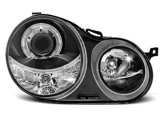 Tuning-Tec Angel Eyes Scheinwerfer für VW Polo 9N 01-05 schwarz