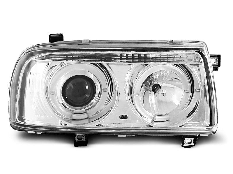 Tuning-Tec Angel Eyes Scheinwerfer für VW Vento 92-98 chrom