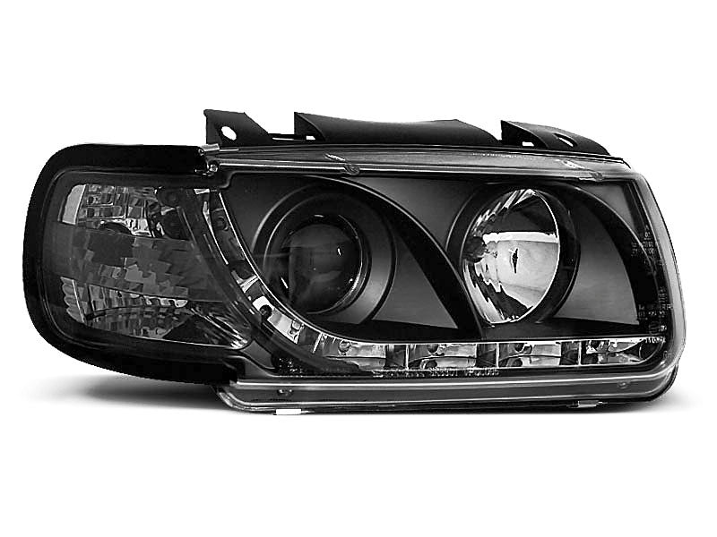 Tuning-Tec LED Tagfahrlicht Scheinwerfer für VW Polo 6N 94-99 schwarz