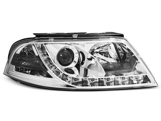 Tuning-Tec LED Tagfahrlicht Scheinwerfer für VW Passat 3BG 00-05 chrom