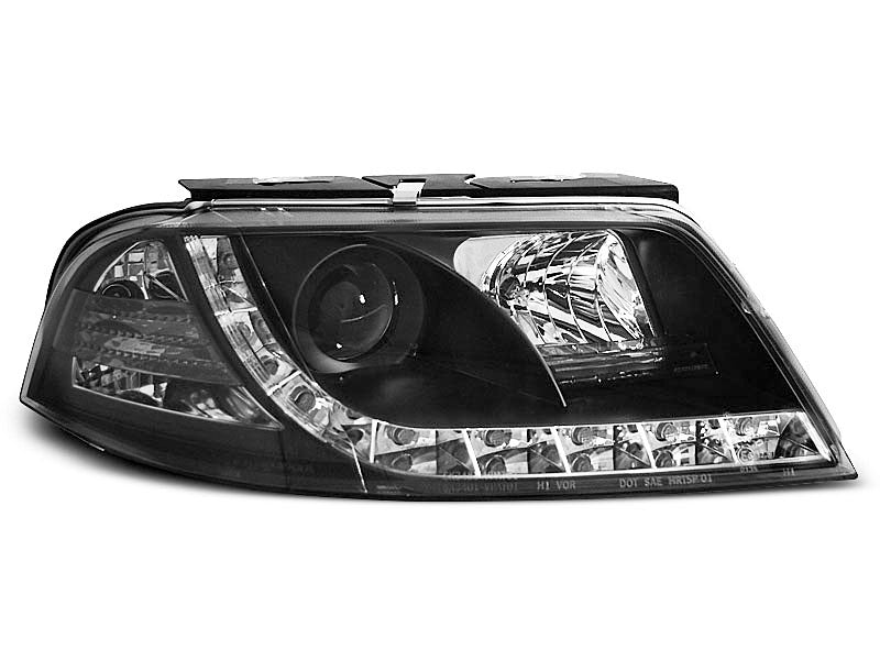 Tuning-Tec LED Tagfahrlicht Scheinwerfer für VW Passat 3BG 00-05 schwarz