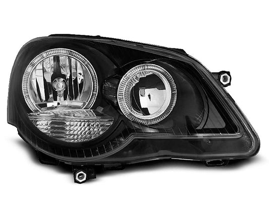 Tuning-Tec Angel Eyes Scheinwerfer für VW Polo 9N3 05-09 schwarz