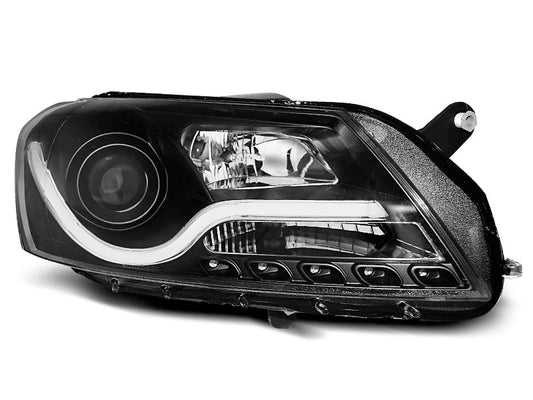 Tuning-Tec LED Tagfahrlicht Scheinwerfer für VW Passat B7 10-14 schwarz LTI