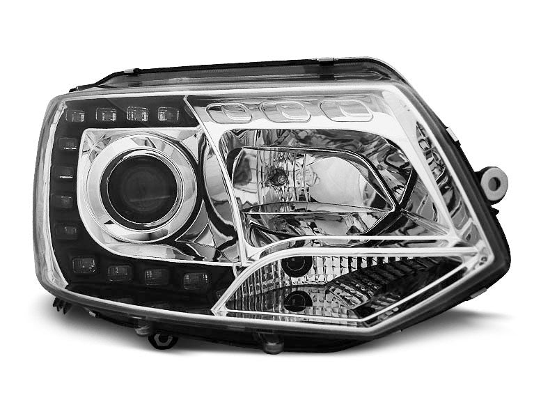 Tuning-Tec LED Tagfahrlicht Scheinwerfer für VW T5 GP (Facelift) 10-15 chrom
