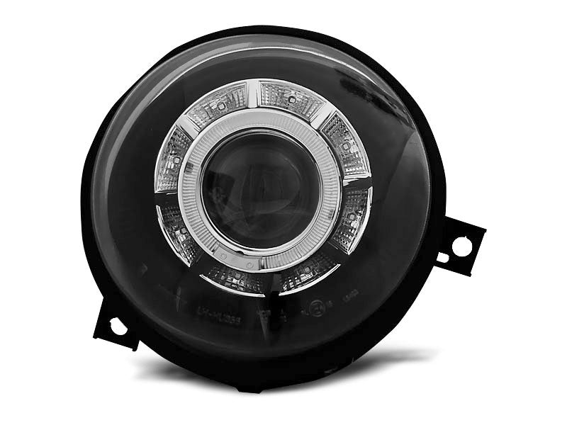 Tuning-Tec LED Angel Eyes Scheinwerfer für VW Lupo 98-05 schwarz