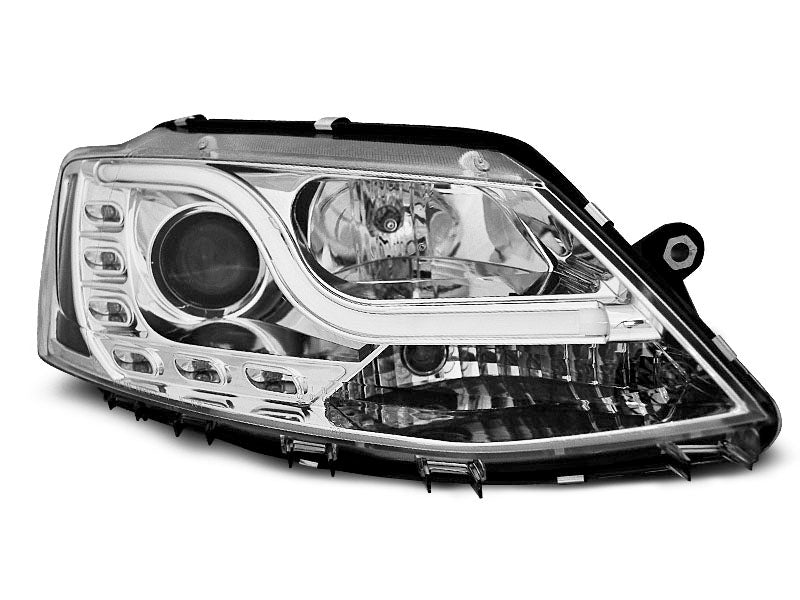 Tuning-Tec LED Tagfahrlicht Scheinwerfer für VW Jetta 6 11-18 chrom