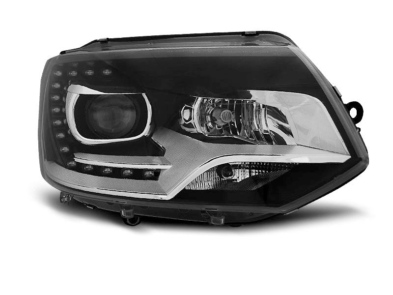 Tuning-Tec LED Tagfahrlicht Scheinwerfer für VW T5 GP (Facelift) 10-15 schwarz