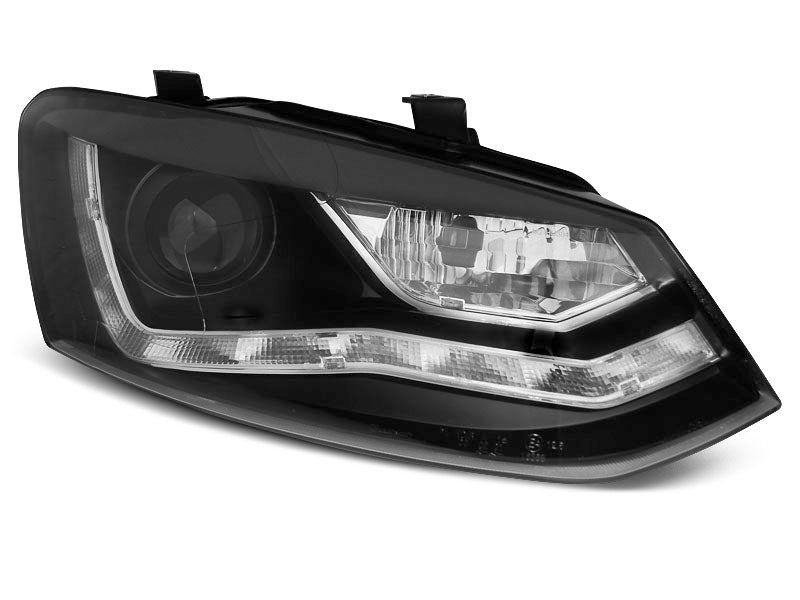 Tuning-Tec LED Tagfahrlicht Scheinwerfer für VW Polo 6R 09-14 schwarz