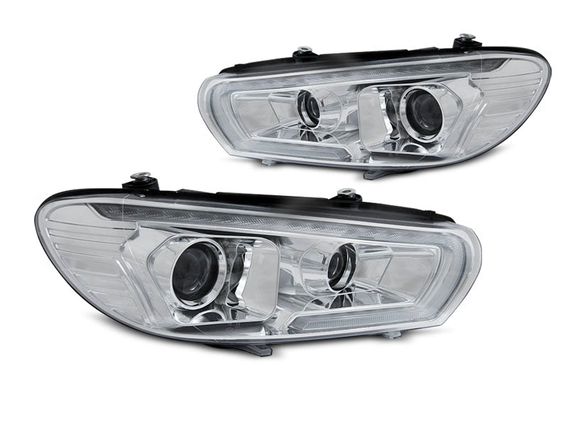 Tuning-Tec LED Tagfahrlicht Scheinwerfer VW Scirocco III 14-17 Chrom dynamisch