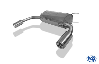 Mazda MX5 Typ NA Endschalldämpfer Ausgang rechts/links - 1x90 Typ 13 rechts/links