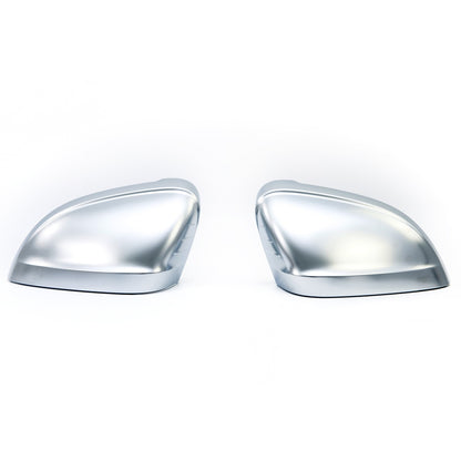 Matt-Silbernes Spiegelkappen-Set RS4-Stil für AUDI A4 B8 8K ABS-Kunststoff