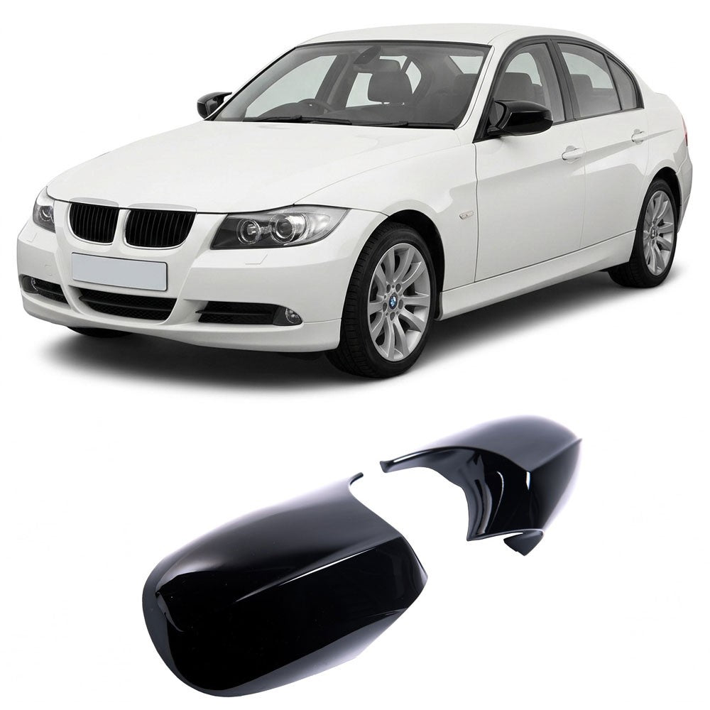 Spiegelabdeckungen Hochglanz Schwarz passend für BMW 1 & 3er Reihe E8x E9x 2007-2010