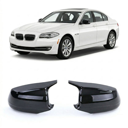Spiegelabdeckungen Set Hochglanz Schwarz passend für BMW 5er F10 F11 2010-2013