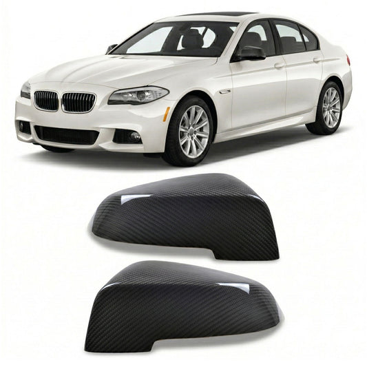 Seiten Spiegelabdeckungen Carbon-Optik Set passend für BMW 5 & 7er 2014-2017