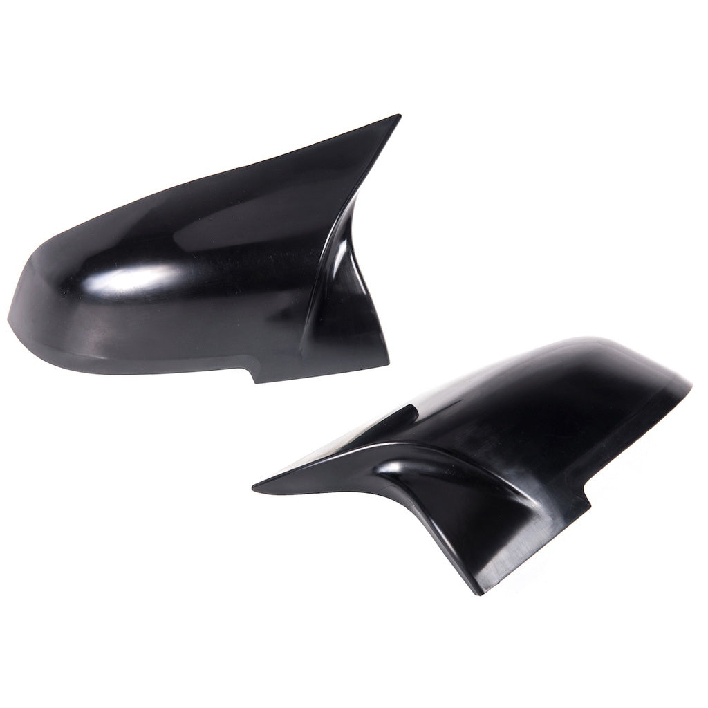 Unlackierte M-Style Spiegelkappen-Set Schwarz für BMW F20-F36 2012-2019
