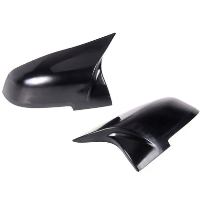 Unlackierte M-Style Spiegelkappen-Set Schwarz für BMW F20-F36 2012-2019