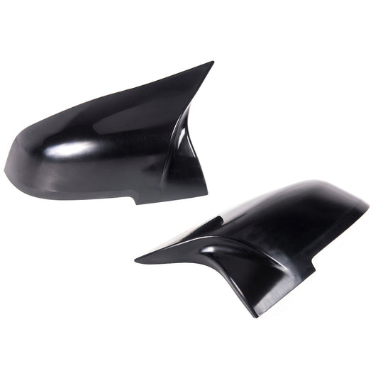 Unlackierte M-Style Spiegelkappen-Set Schwarz für BMW F20-F36 2012-2019