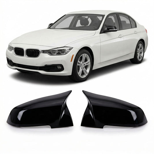 Hochglanz Schwarz Spiegelabdeckungen passend für BMW 1 2 3 4er F20-F36 2012-2019