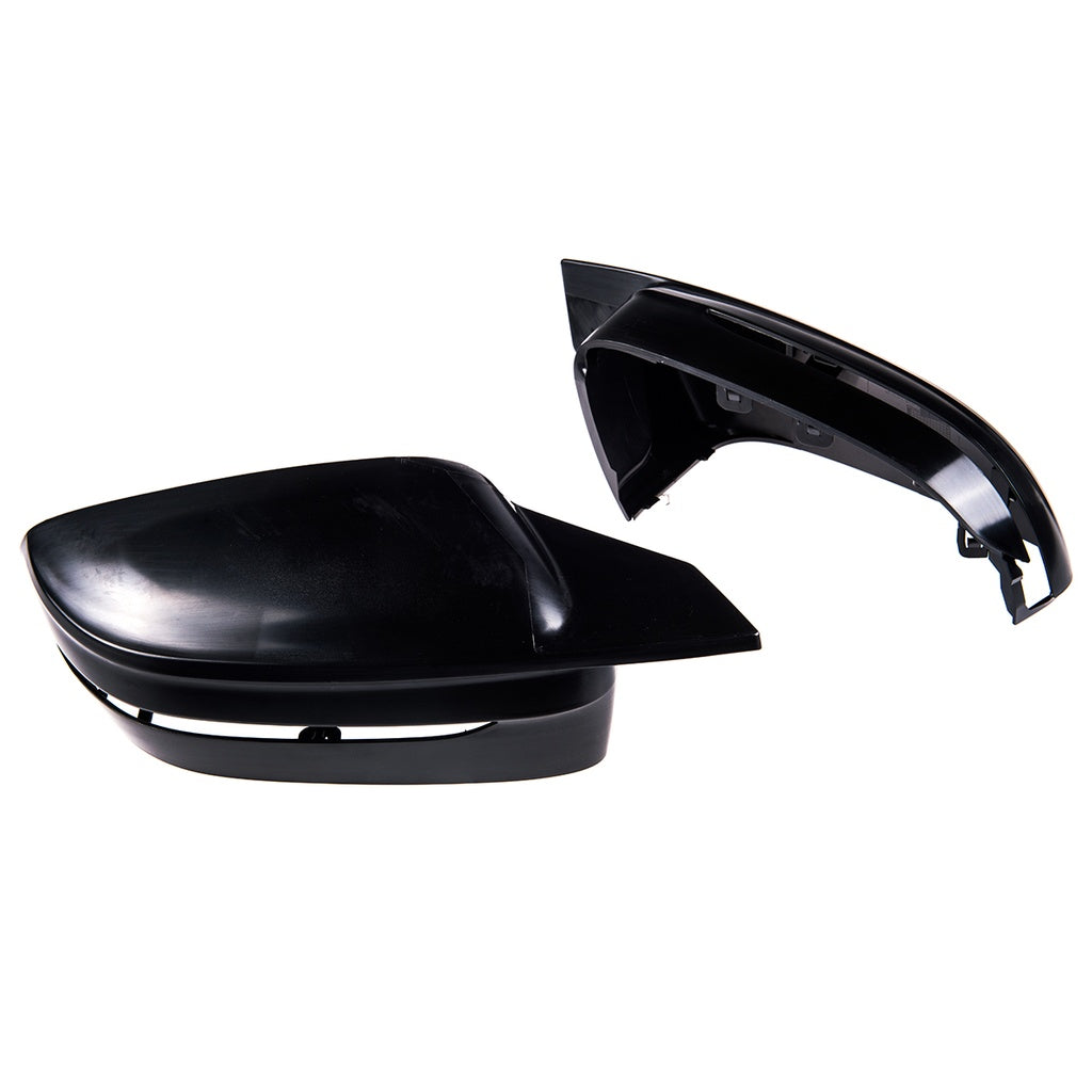 Unlackiertes Spiegelkappen-Set Schwarz für BMW 2 G42 4 G22 G23 G26 ab 2022