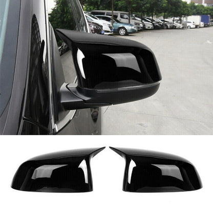 Hochglanz Schwarz Spiegelabdeckungen Set passend für BMW X3 X4 X5 X6 2014-2018