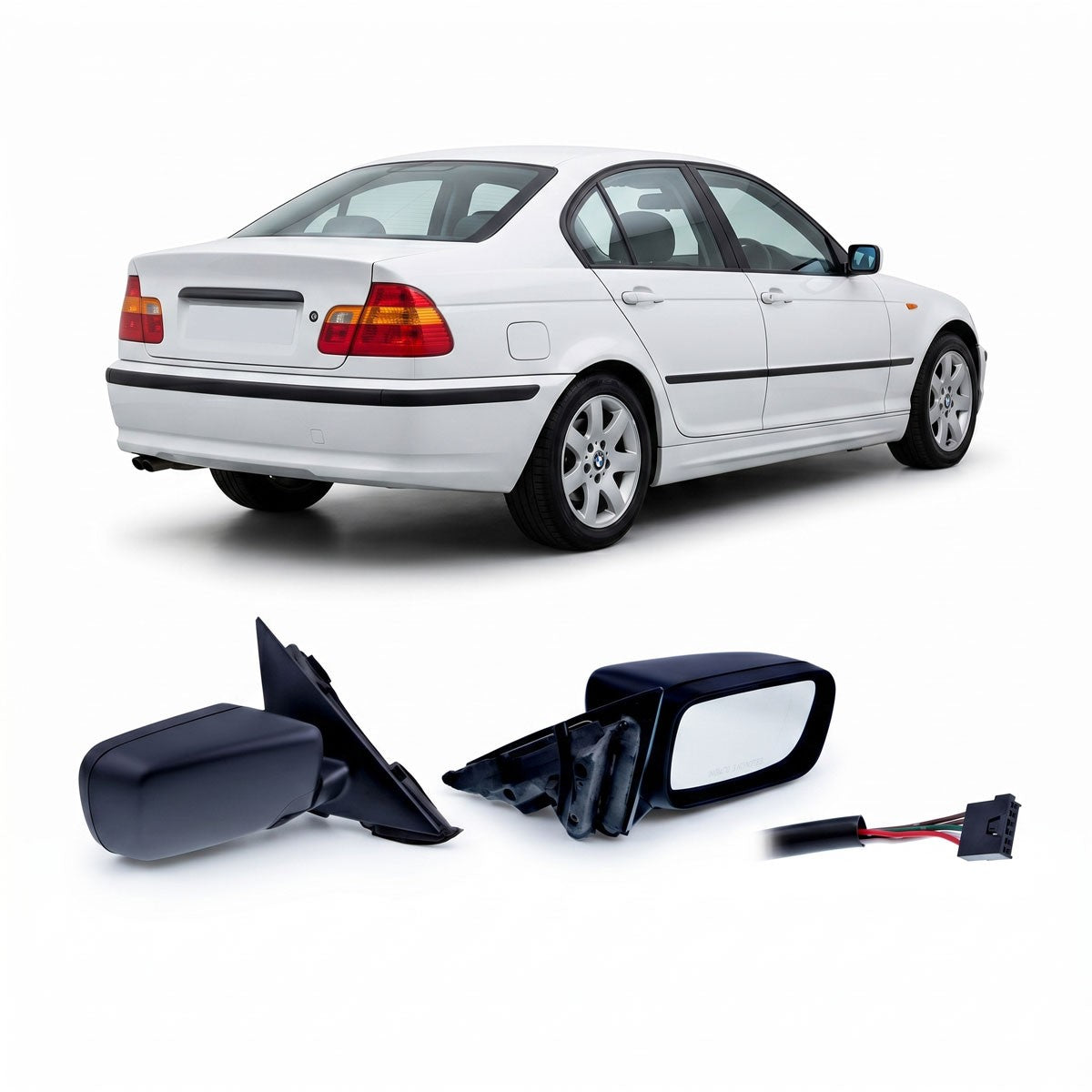 Rechter Außenspiegel passend für BMW 3er E46 Limousine/Touring 1998-2005