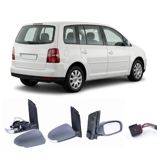 Rechter elektrischer beheizter Spiegel mit Lampe passend für Volkswagen Touran 2003-2009