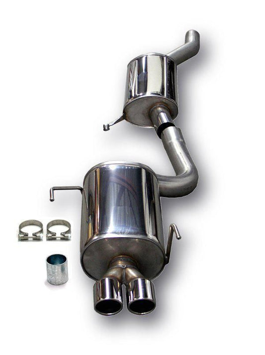 TA Technix Edelstahlanlage 2x80mm passend für Audi 80/B4 S2/RS2 Limo.+Avant Typ B4