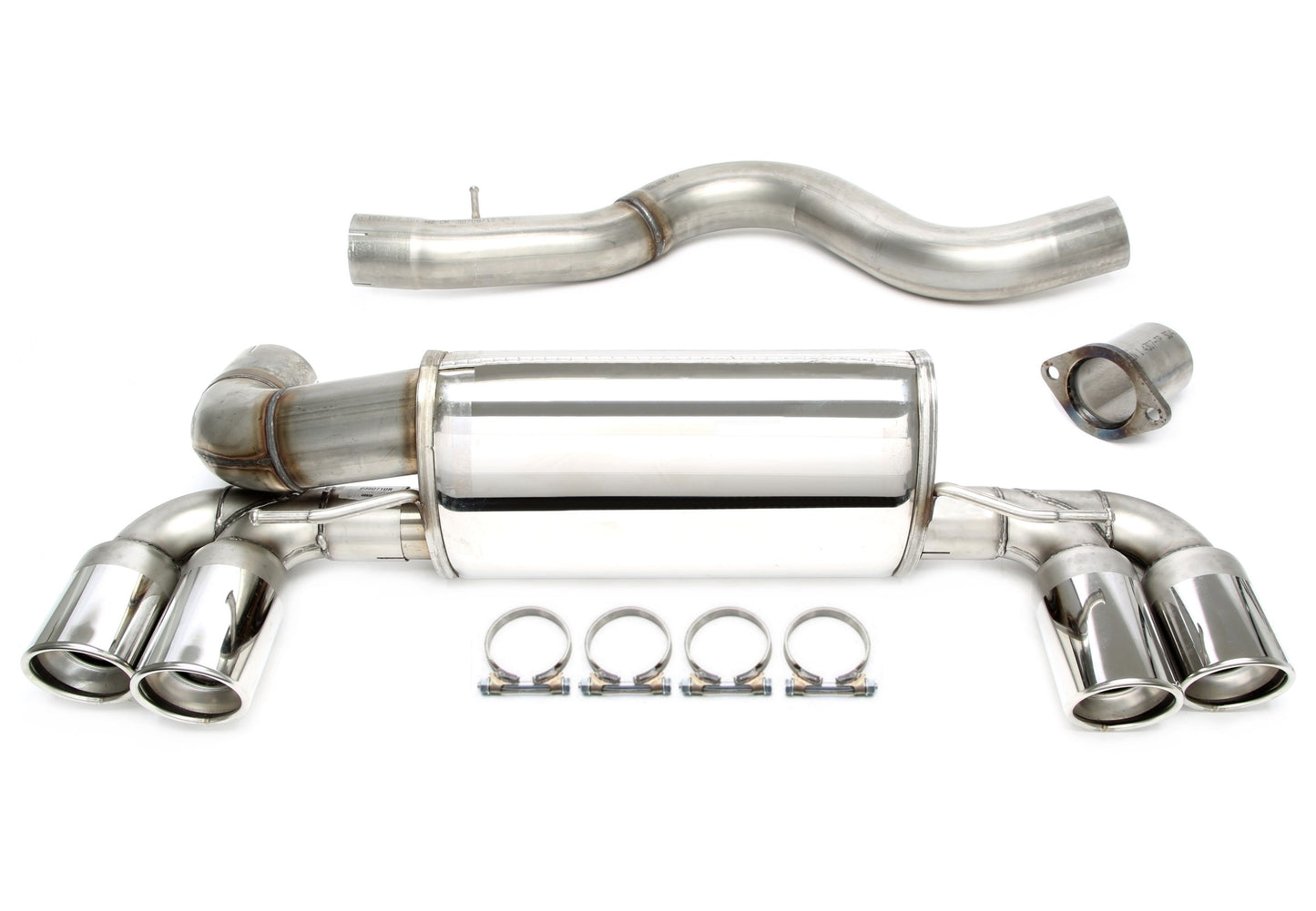 TA Technix Duplex Edelstahlanlage 2x90mm Links+Rechts passend für BMW 1er M Coupe E82