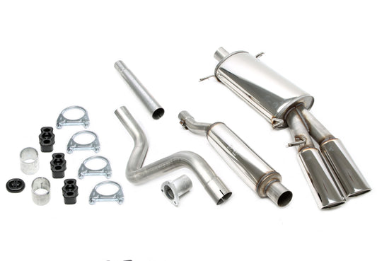 TA Technix Edelstahlanlage 2x70x90mm passend für VW Golf I Cabriolet Typ 155, Scirocco II Typ 53B