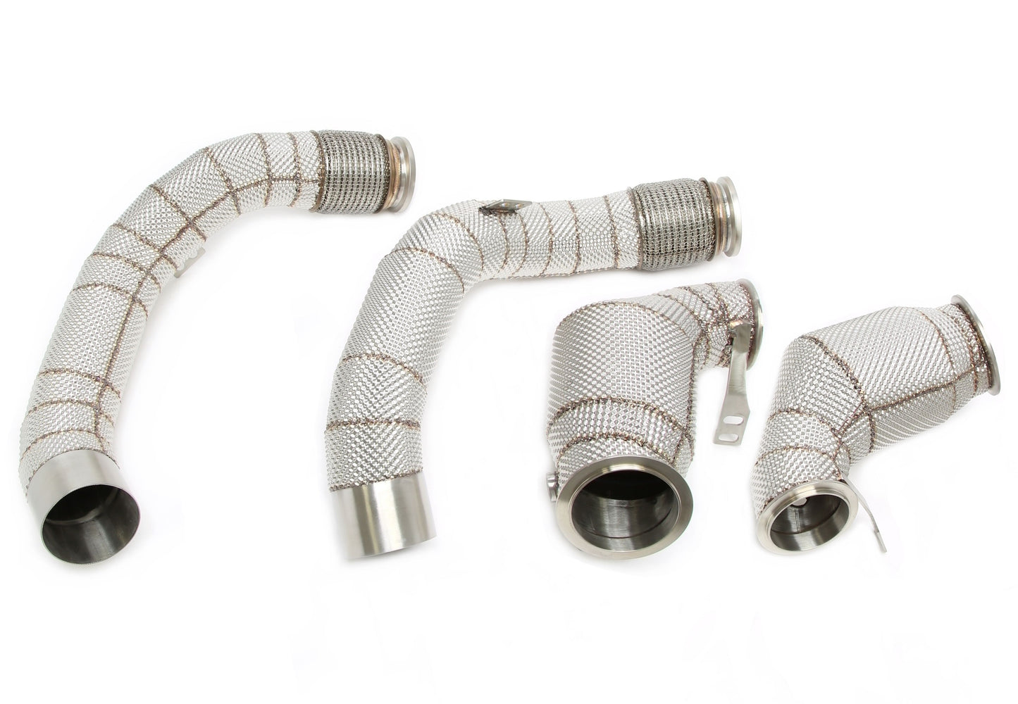 TA Technix Downpipe mit Hitzeschild und Katalysator passend für BMW 5er Serie M5 Typ F90, 8er Serie M8 Typ F91/F92/F93 - M...