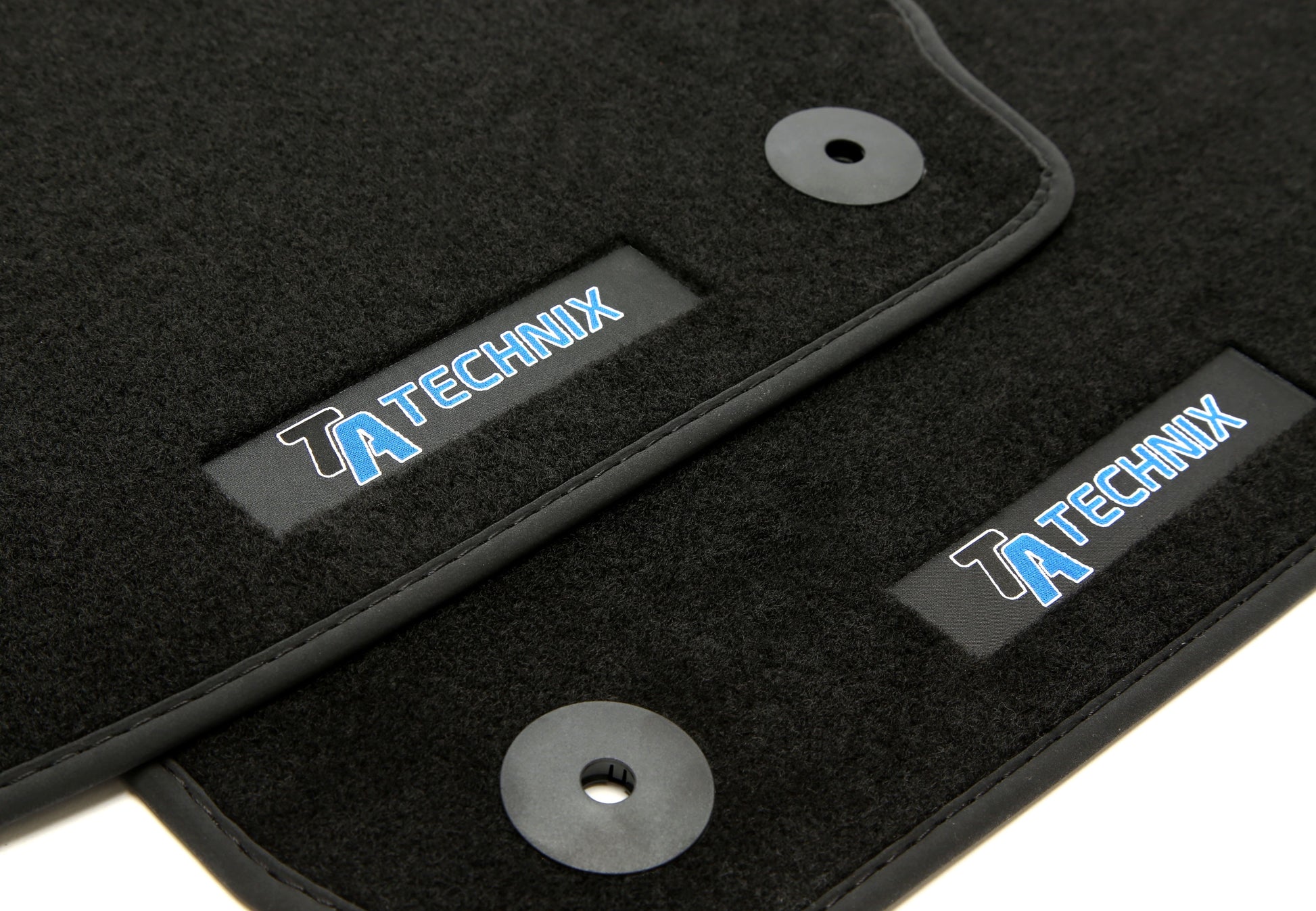 TA Technix Fußmatten Set mit Logo passend für VW Up, Seat Mii, Skoda Citigo
