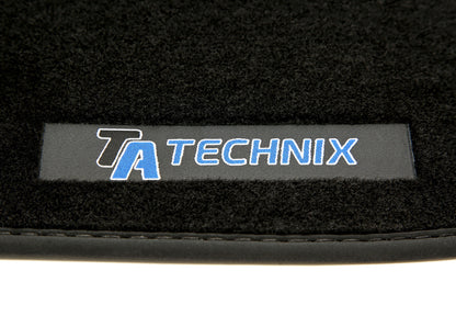 TA Technix Fußmatten Set mit Logo passend für Skoda Fabia 2 Typ 54