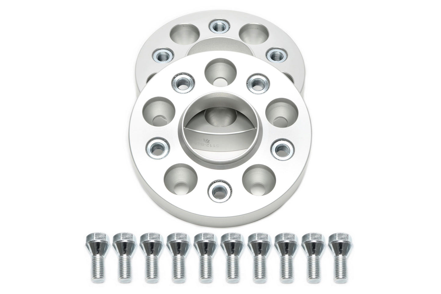 TA Technix Spurverbreiterungsset für OEM Radschrauben 25mm pro Seite/50mm pro Achse, LK 5x112, NLB 66,6-M12