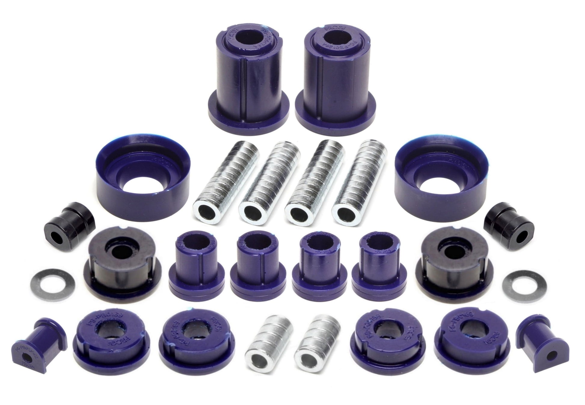 TA Technix PU-​Buchsen Kit 32-​teilig / Vorderachse+Hinterachse / Vorderachse mit Ø 25mm Stabi / Hinterachse mit Ø 18mm St...