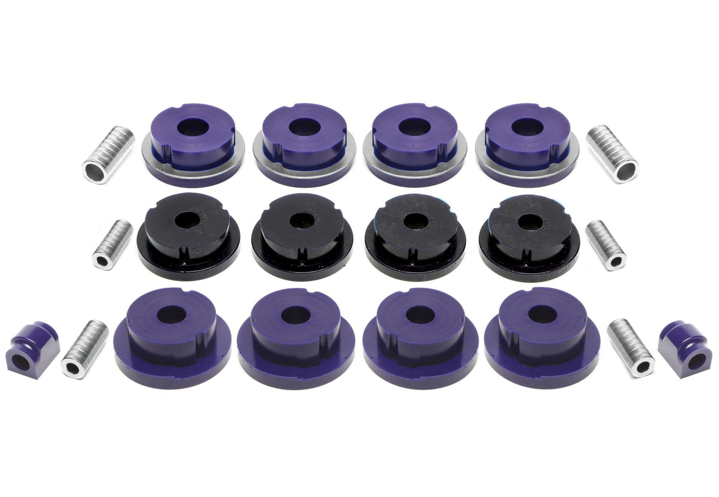 TA Technix PU-​Buchsen Kit 20-​teilig / Hinterachse mit Ø 15mm Stabi / passend für BMW 3er Serie E46 / E46 Compact