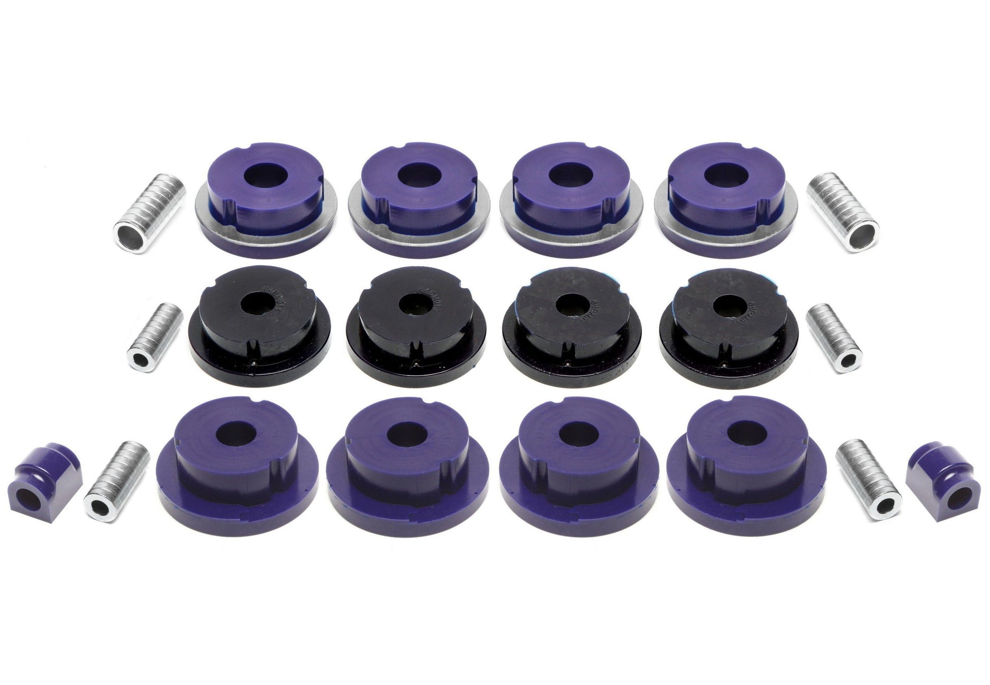 TA Technix PU-​Buchsen Kit 20-​teilig / Hinterachse mit Ø 18mm Stabi / passend für BMW 3er Serie E46 / E46 Compact