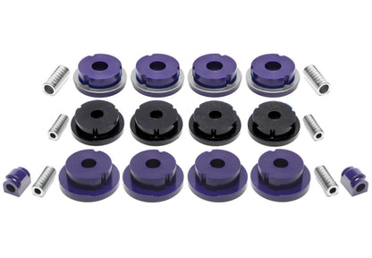 TA Technix PU-​Buchsen Kit 20-​teilig / Hinterachse mit Ø 19mm Stabi / passend für BMW 3er Serie E46 / E46 Compact