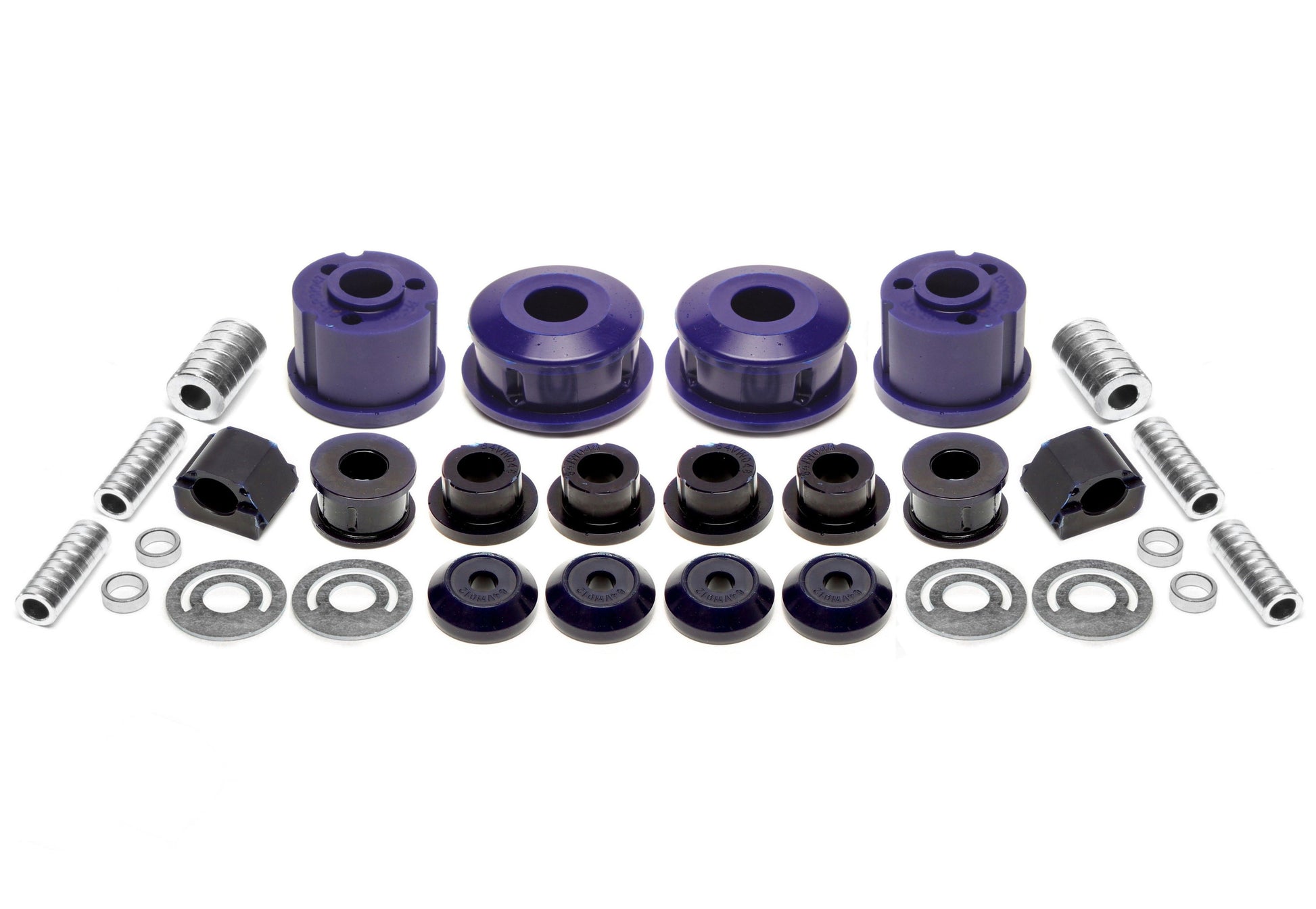 TA Technix PU-​Buchsen Kit 30-​teilig / Vorderachse mit 20mm Stabi +Hinterachse Ø 58mm / passend für Seat Arosa (6H)/ VW L...