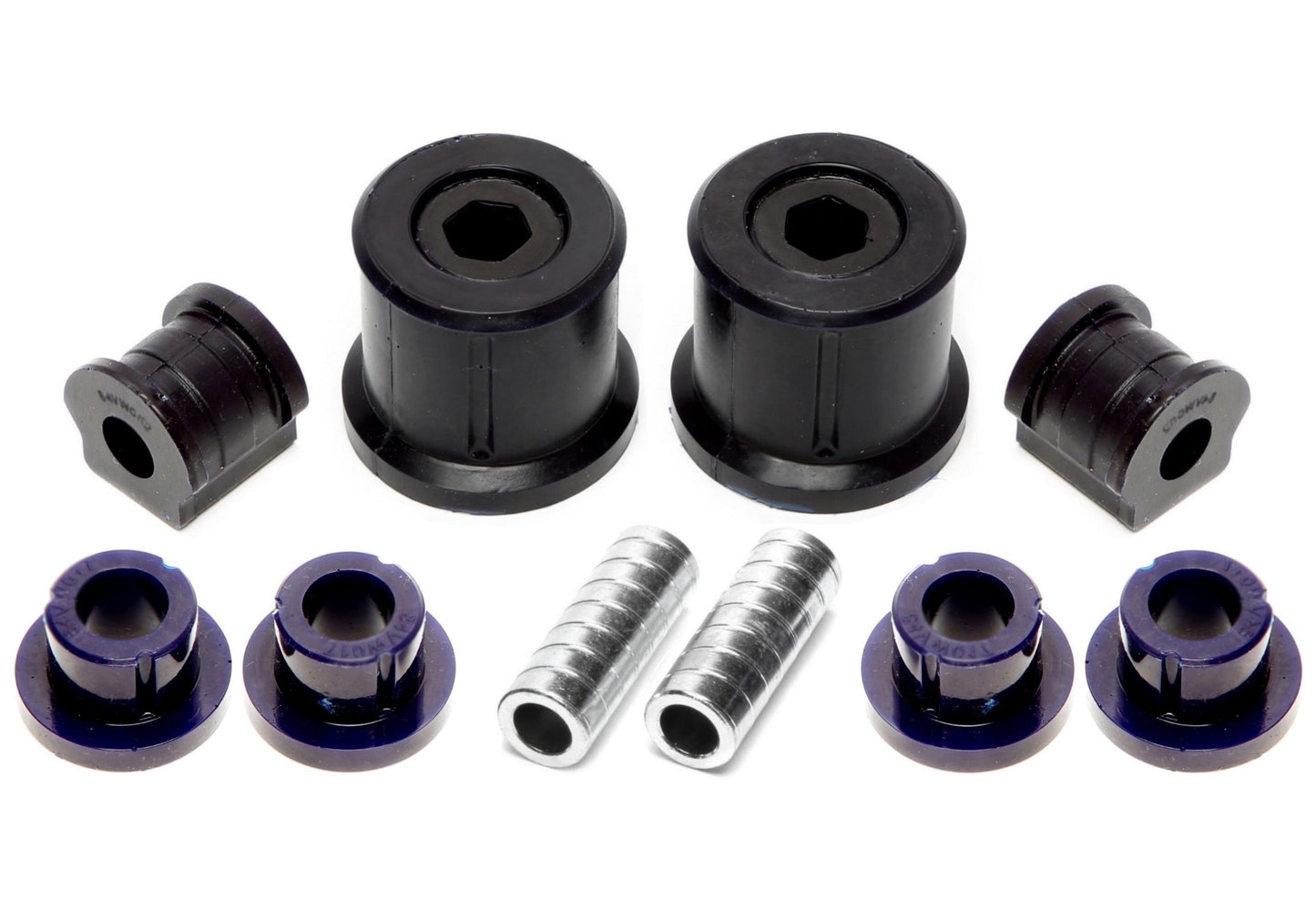 TA Technix PU-​Buchsen Kit 10-​teilig / Vorderachse mit Stabi 18mm / passend für Seat Ibiza, Cordoba (6L)/ Skoda Fabia, Ro...