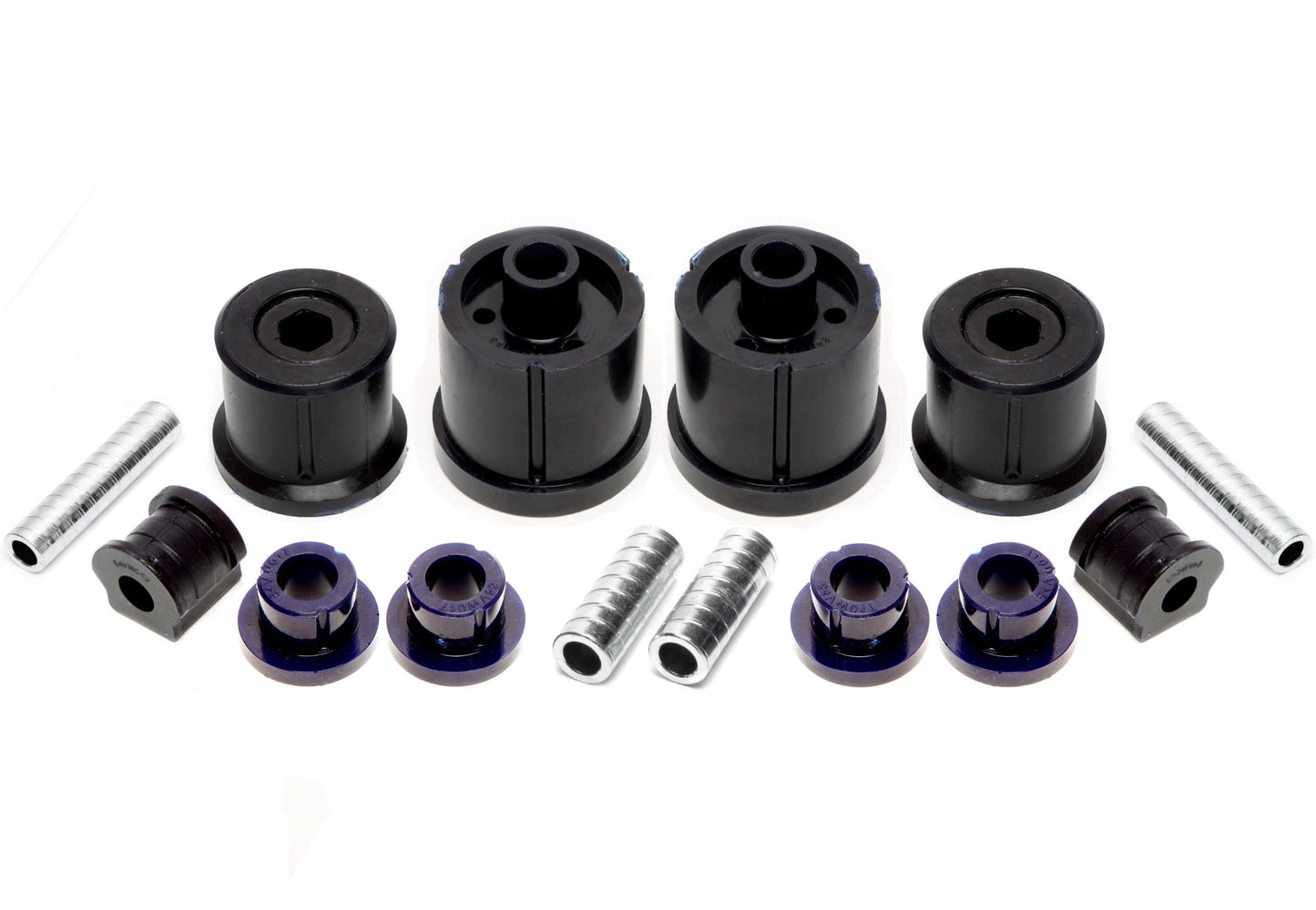 TA Technix PU-​Buchsen Kit 14-​teilig / Vorderachse mit Stabi 19mm +HA Ø =72mm / passend für Seat Ibiza, Cordoba (6L)/ Sko...