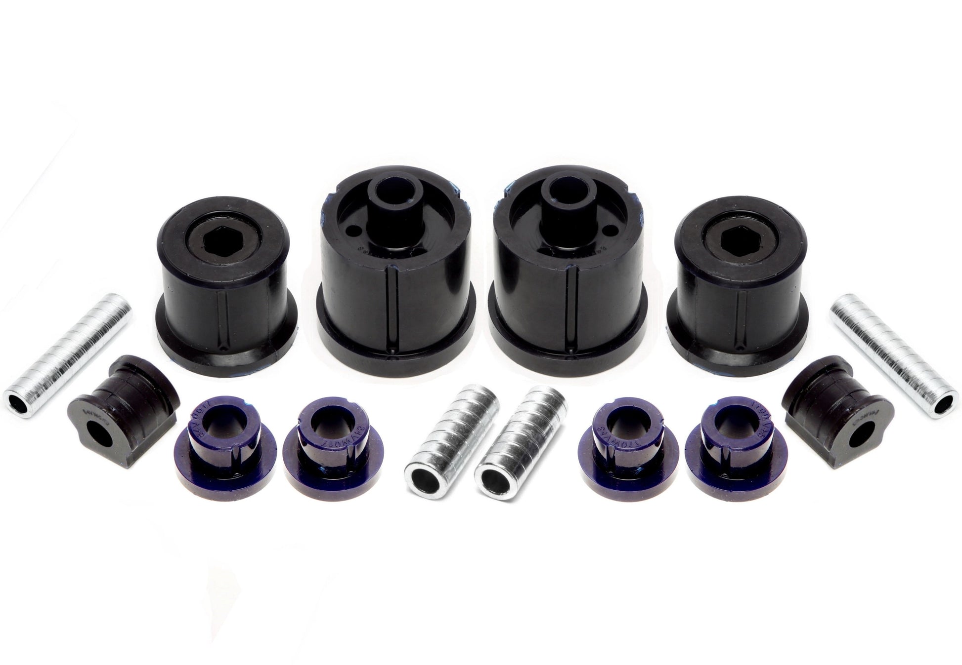 TA Technix PU-​Buchsen Kit 14-​teilig / Vorderachse mit Stabi 19mm +HA Ø =72mm / passend für Seat Ibiza, Cordoba (6L)/ Sko...