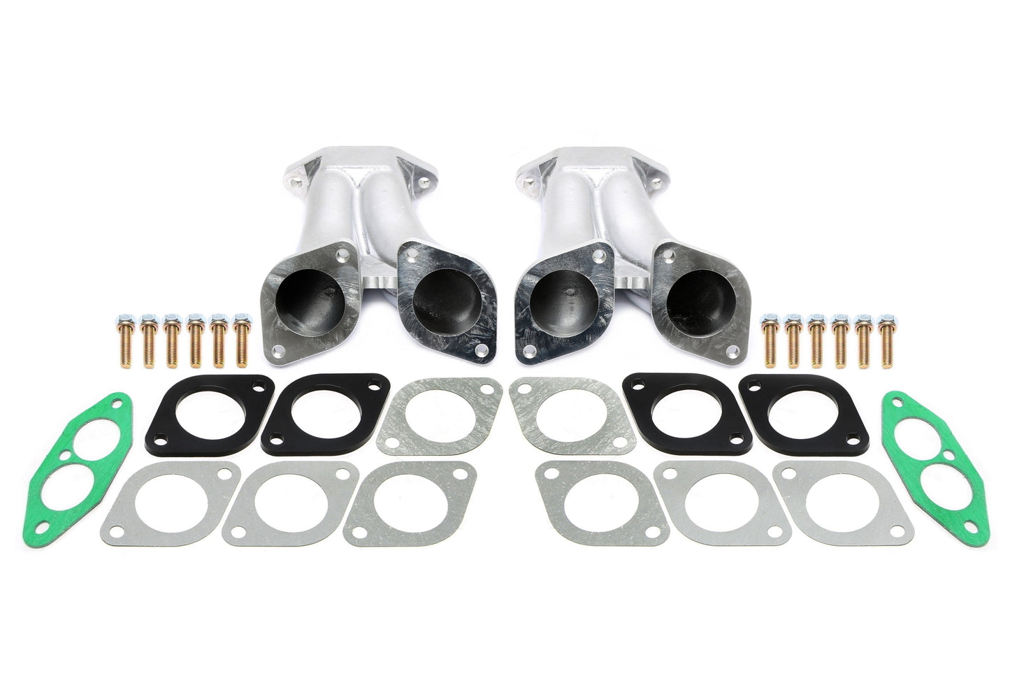 TA Technix Ansaugbrücke passend für 2x Weber 40, 44 IDF Doppelvergaser / Dellorto DRLA Doppelvergaser passend an VW Typ 1 ...