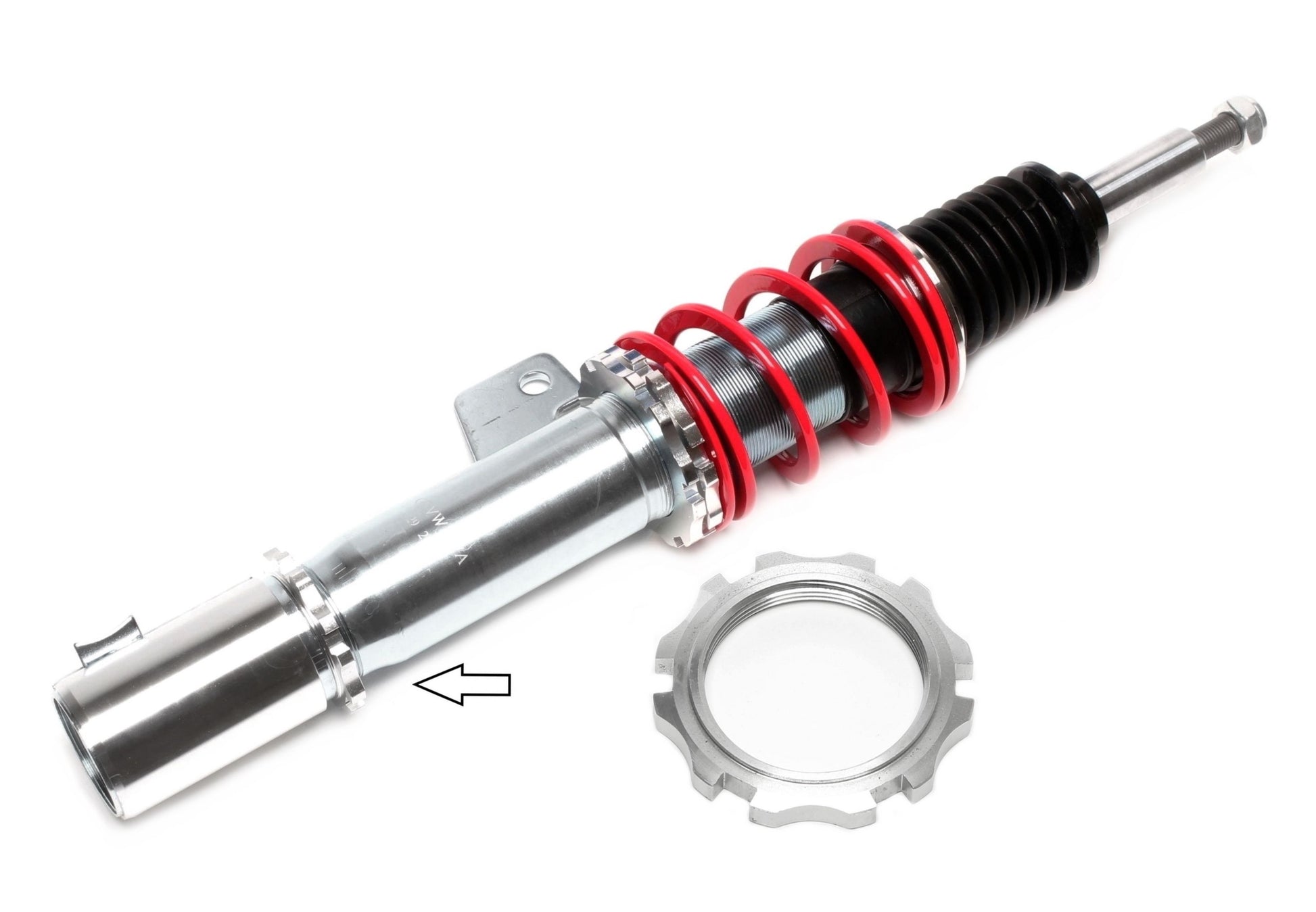 TA Technix Konterring für untere Bracketverstellung zu Gewindefederbein passend für GFVW04VA, VW04V, GFVW12VA, VW12V
