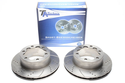 TA Technix Sport Bremsscheiben Satz Hinterachse passend für Mercedes Benz Sprinter/VW Crafter