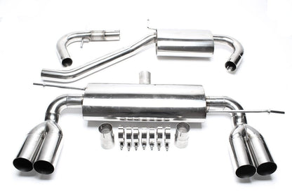 TA Technix Duplex Edelstahlanlage Links+Rechts 2x76mm passend für Audi A3 8P/ VW Golf V 1K, Golf Plus 1KP