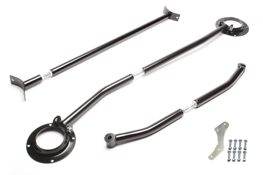 TA Technix Stahl-​Domstreben Kit, schwarz passend für VW Golf II/Jetta II/Corrado