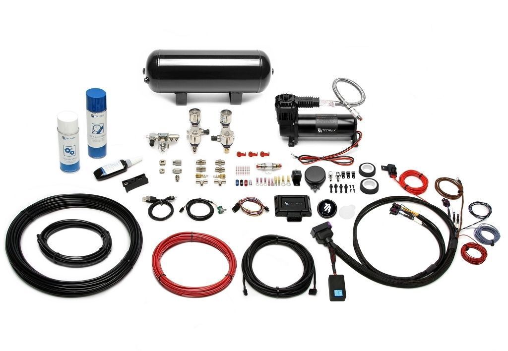 TA Technix Luftfahrwerk mit Airmanagement passend für Honda Civic V+VI Hatchback, Civic V+VI Stufenheck, CRX III, Civic V+...