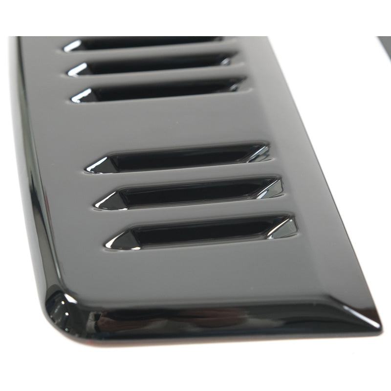 Oneway Lüftungsschlitze passend für Volkswagen Transporter T5.1/T6/T6.1 2010-2022 (Langer Radstand) - Version 2 - Mattschwarz